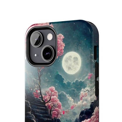 Mountain Path Cherry Blossoms Tough Phone Case