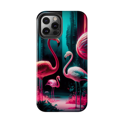 Vibrant Flamingo Gathering Tough Phone Case