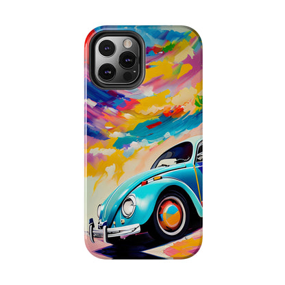 Painted Blue VDub Beetle - Tough Phone Case