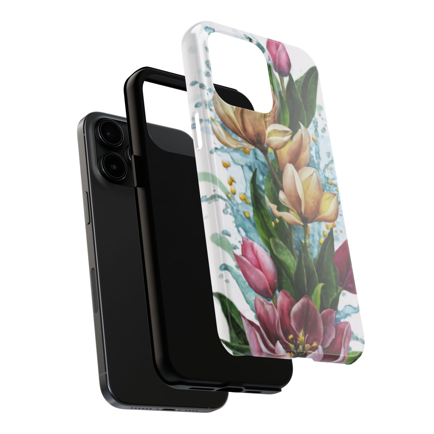 Blossom Splash Watercolor Floral Tough Phone Case