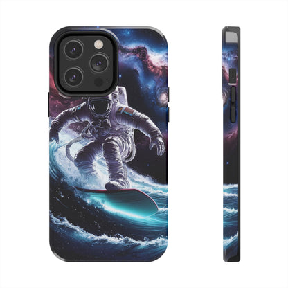 Galactic Wave Rider Astronaut Tough Phone Case