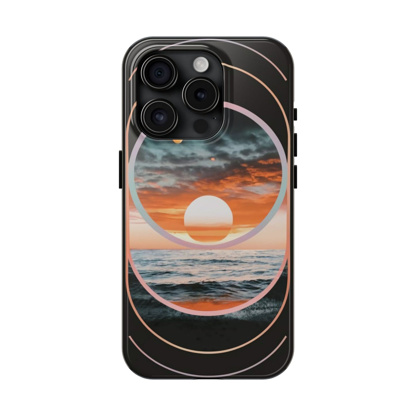 Fusion Sunset Abstract Art Tough Phone Case