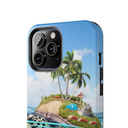 Island Turtle Ocean Adventure Tough Phone Case