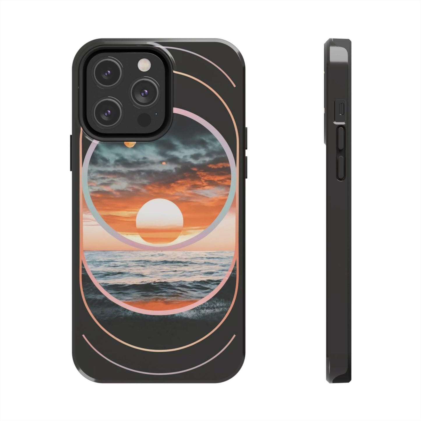 Fusion Sunset Abstract Art Tough Phone Case