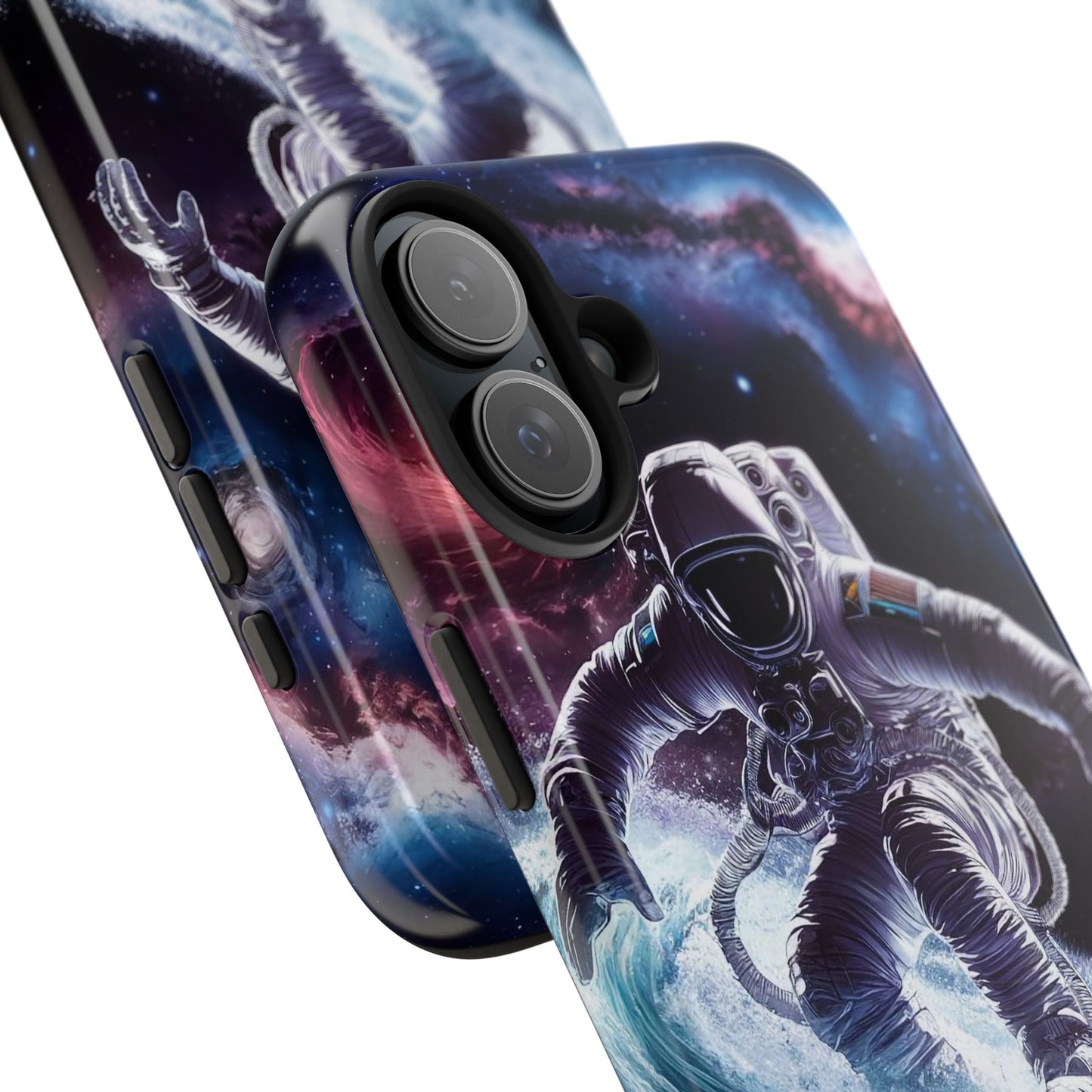 Galactic Wave Rider Astronaut Tough Phone Case