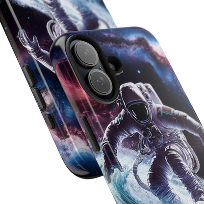 Galactic Wave Rider Astronaut Tough Phone Case