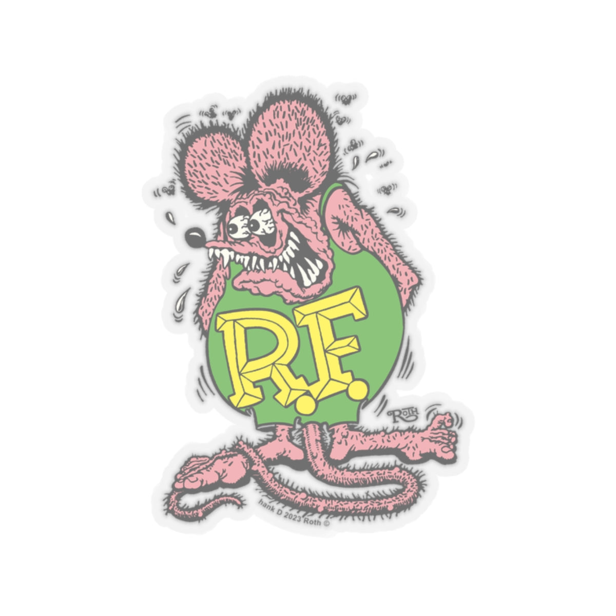 Pink Punch Rat Fink Sticker