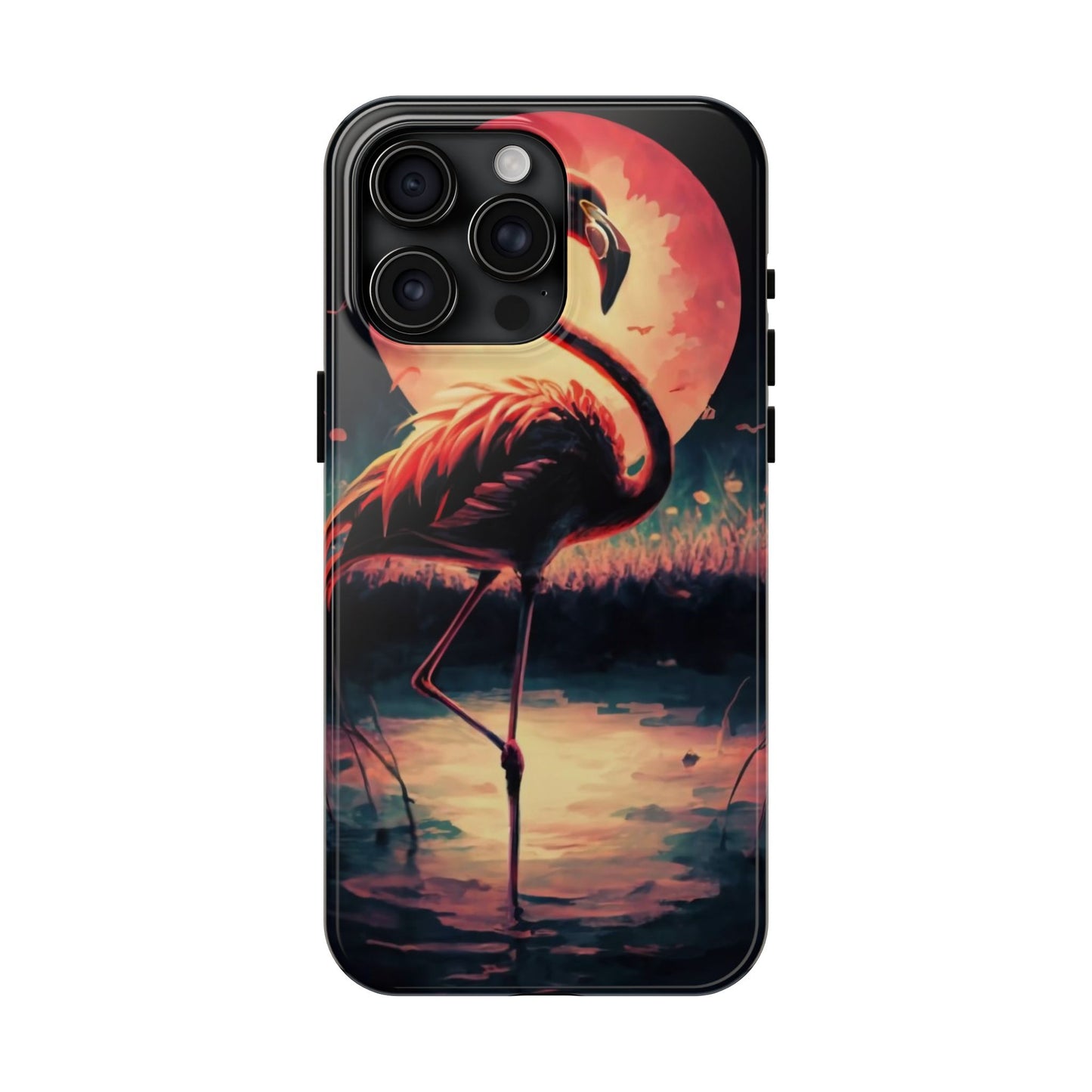 Sunset Flamingo Defender Case