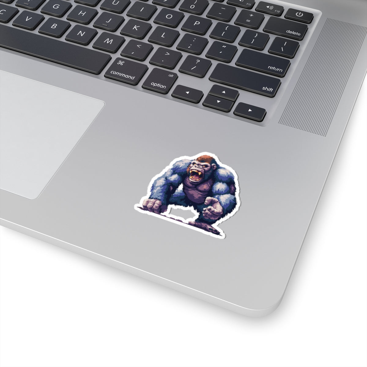 Pixelated Angry Ape Titan Vinyl Sticker