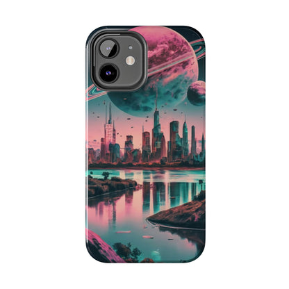 Celestial Cityscape Aerial View Tough Phone Case