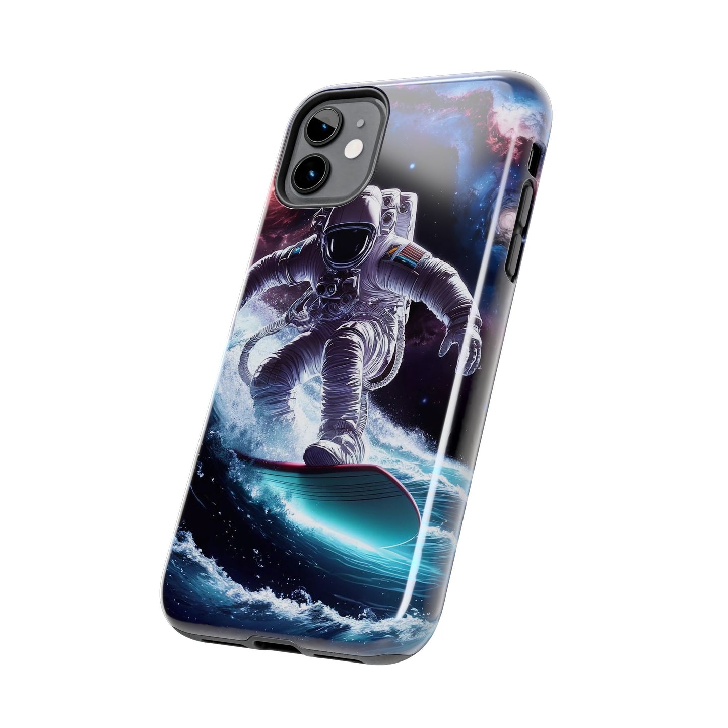 Galactic Wave Rider Astronaut Tough Phone Case