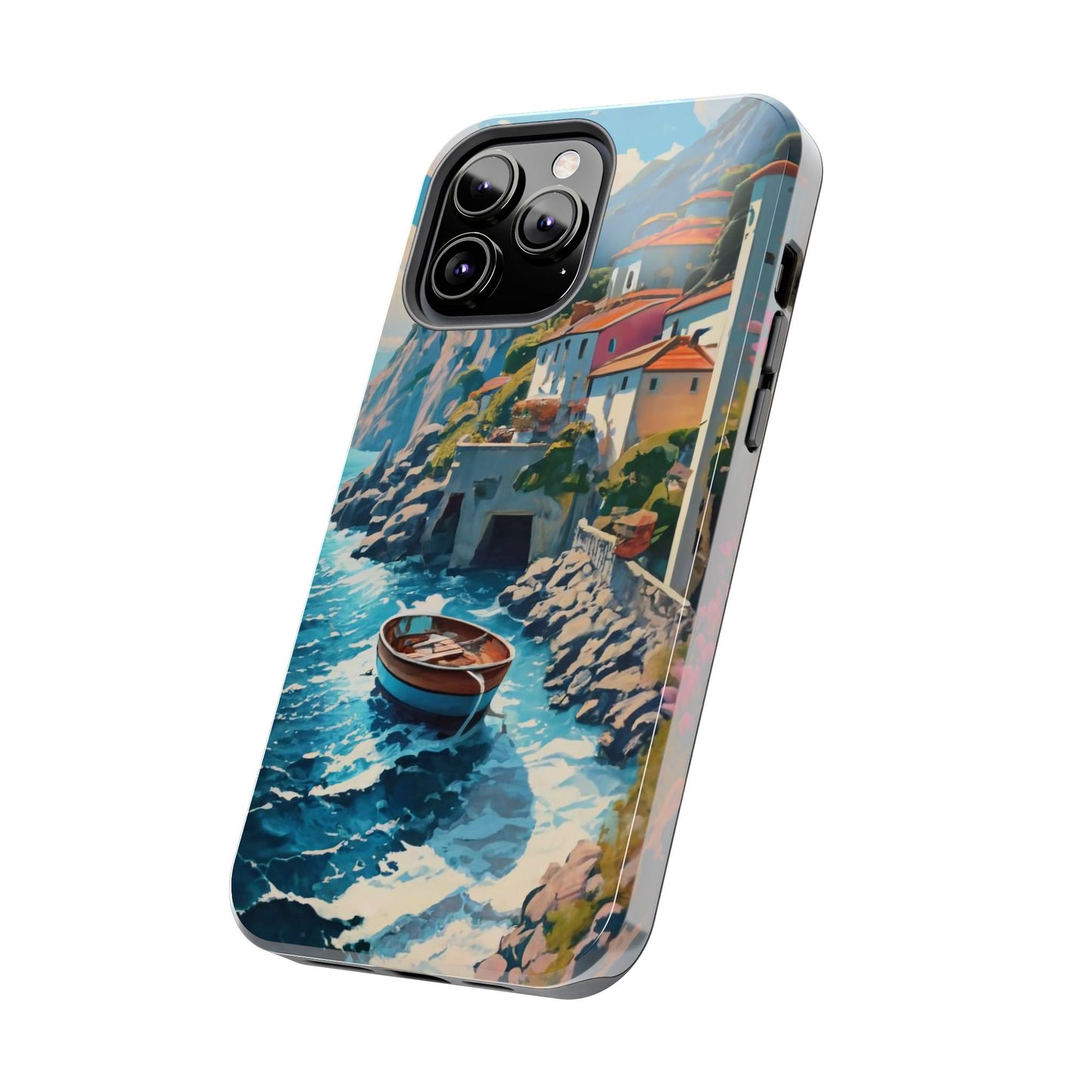 Coastal Dreamscape Boat Tough Phone Case