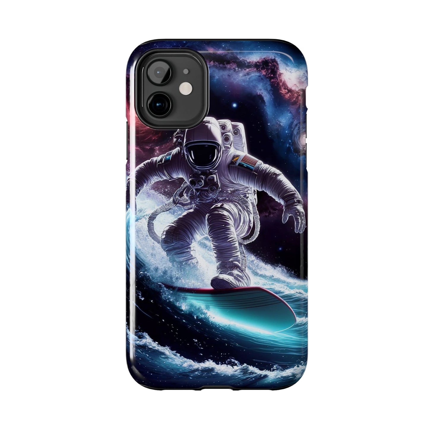 Galactic Wave Rider Astronaut Tough Phone Case