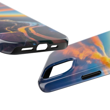 Celestial Sunset Earth View Tough Phone Case