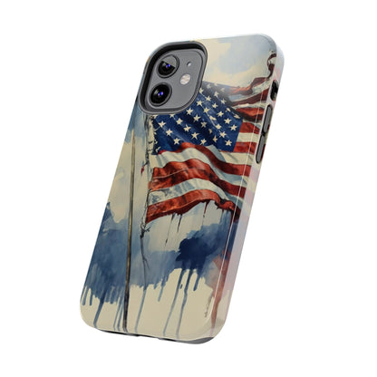 Tattered Glory American Flag Tough Phone Case