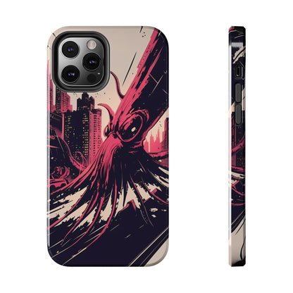 Kraken Rampage Cityscape Tough Phone Case