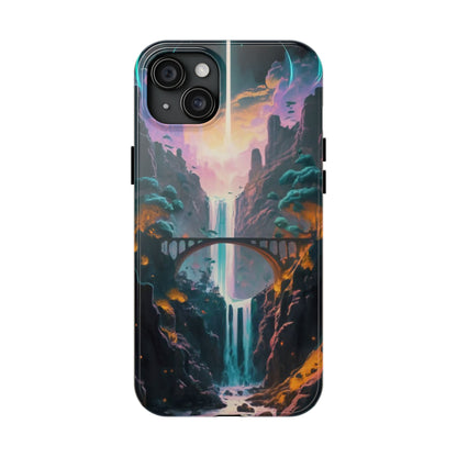 Midnight Cascade Blue Moon Tough Phone Case