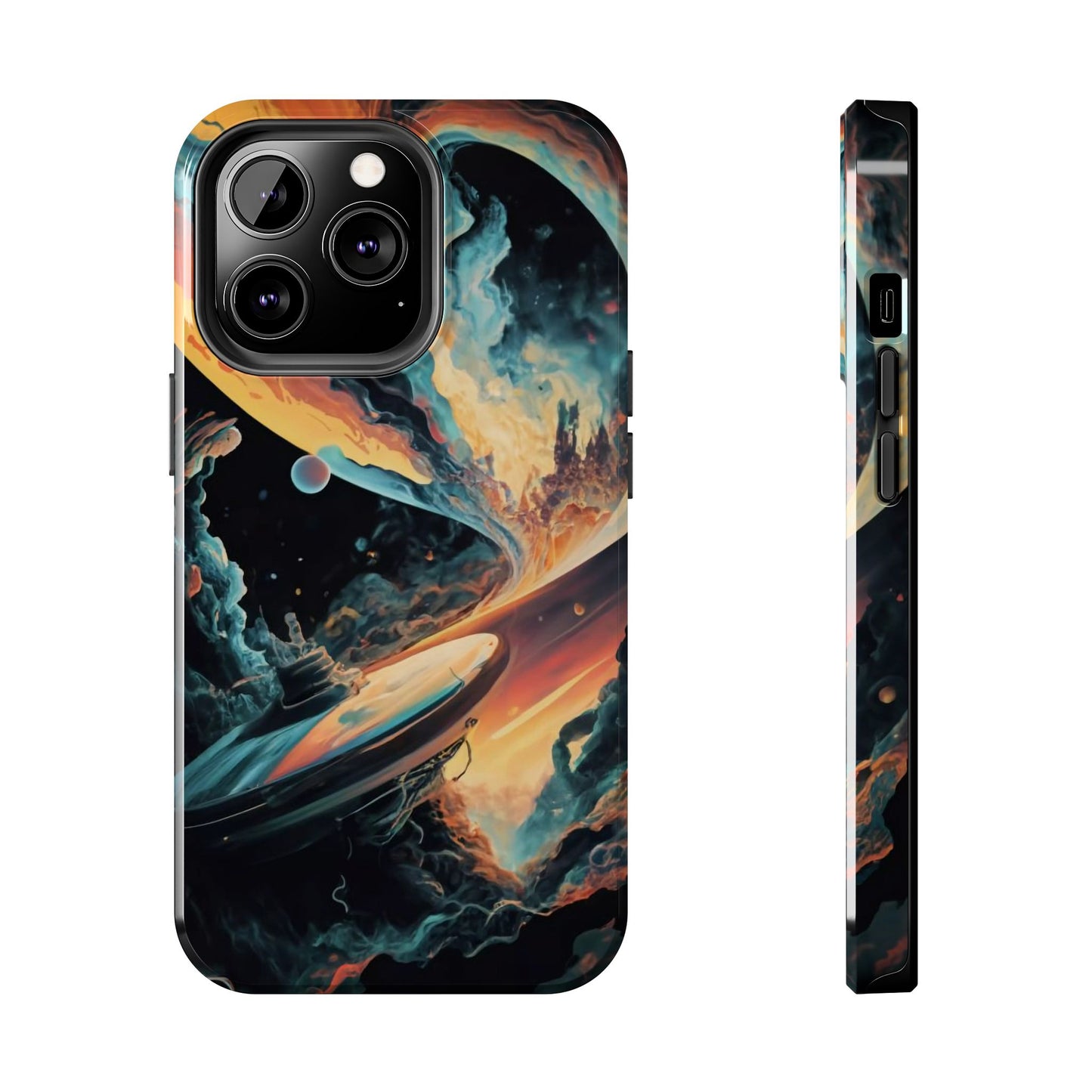 Retro Futuristic Space Odyssey Tough Phone Case