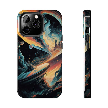 Retro Futuristic Space Odyssey Tough Phone Case