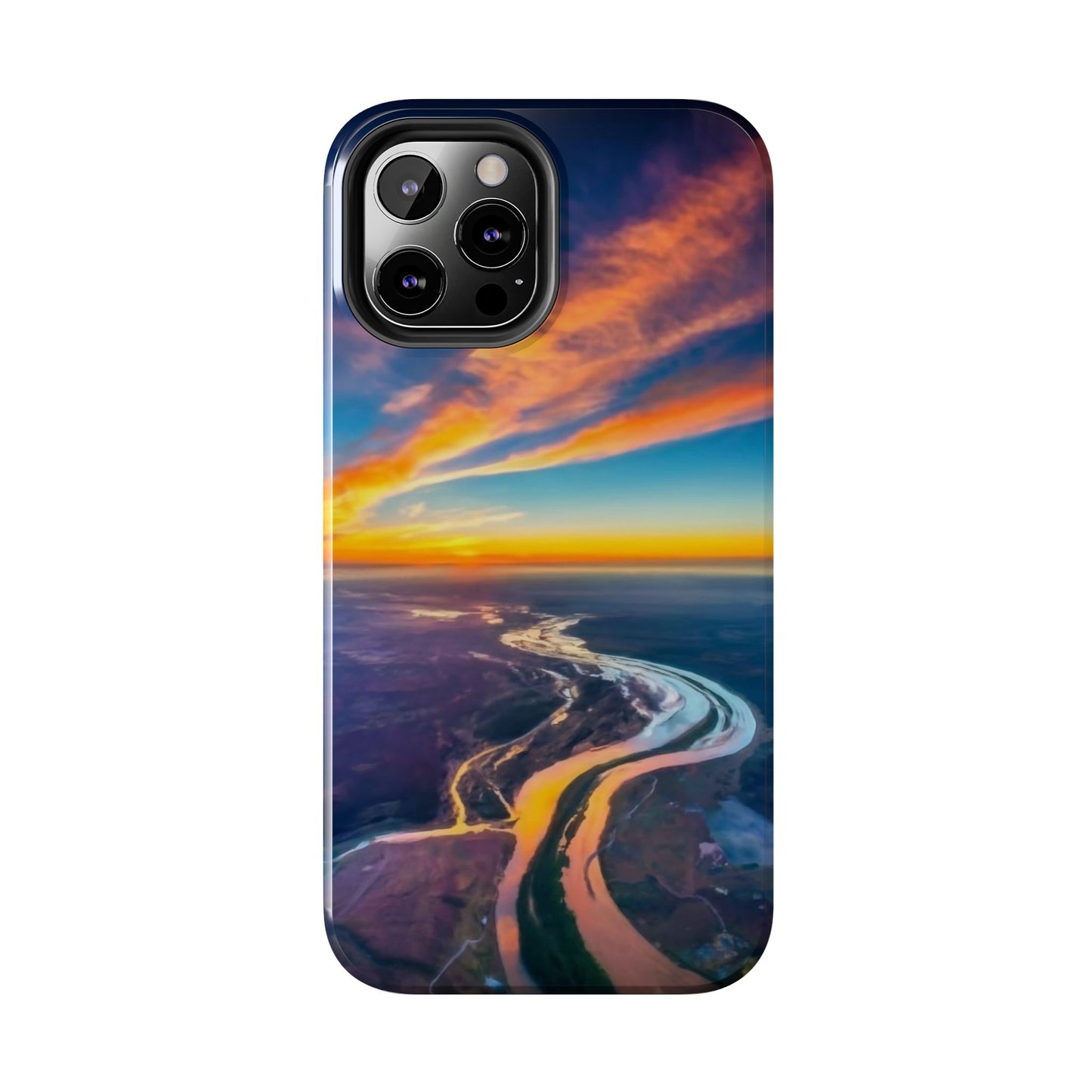 Celestial Sunset Earth View Tough Phone Case