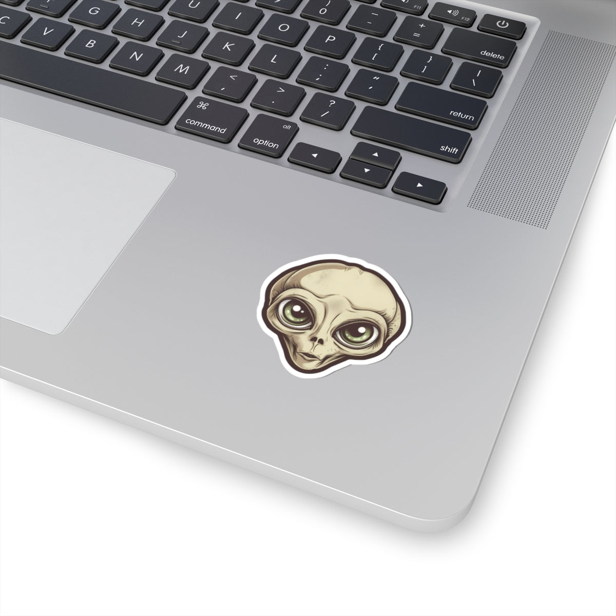 Ethereal Tan Alien Head Vinyl Sticker