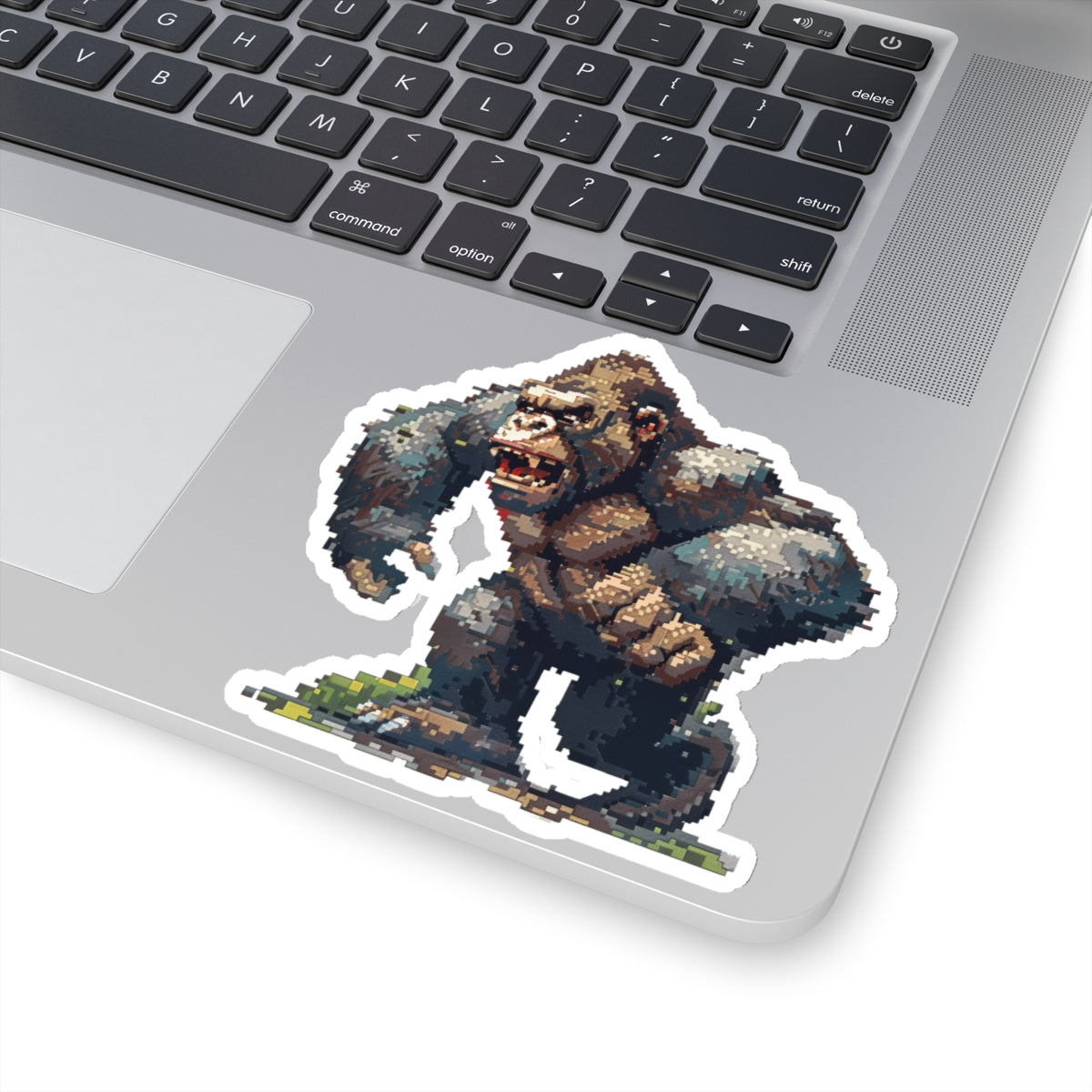 Pixelated Monster Clash Vinyl Sticker