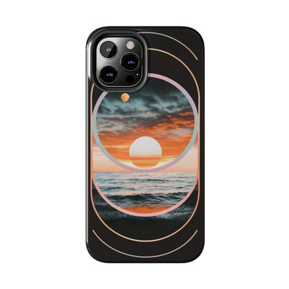 Fusion Sunset Abstract Art Tough Phone Case