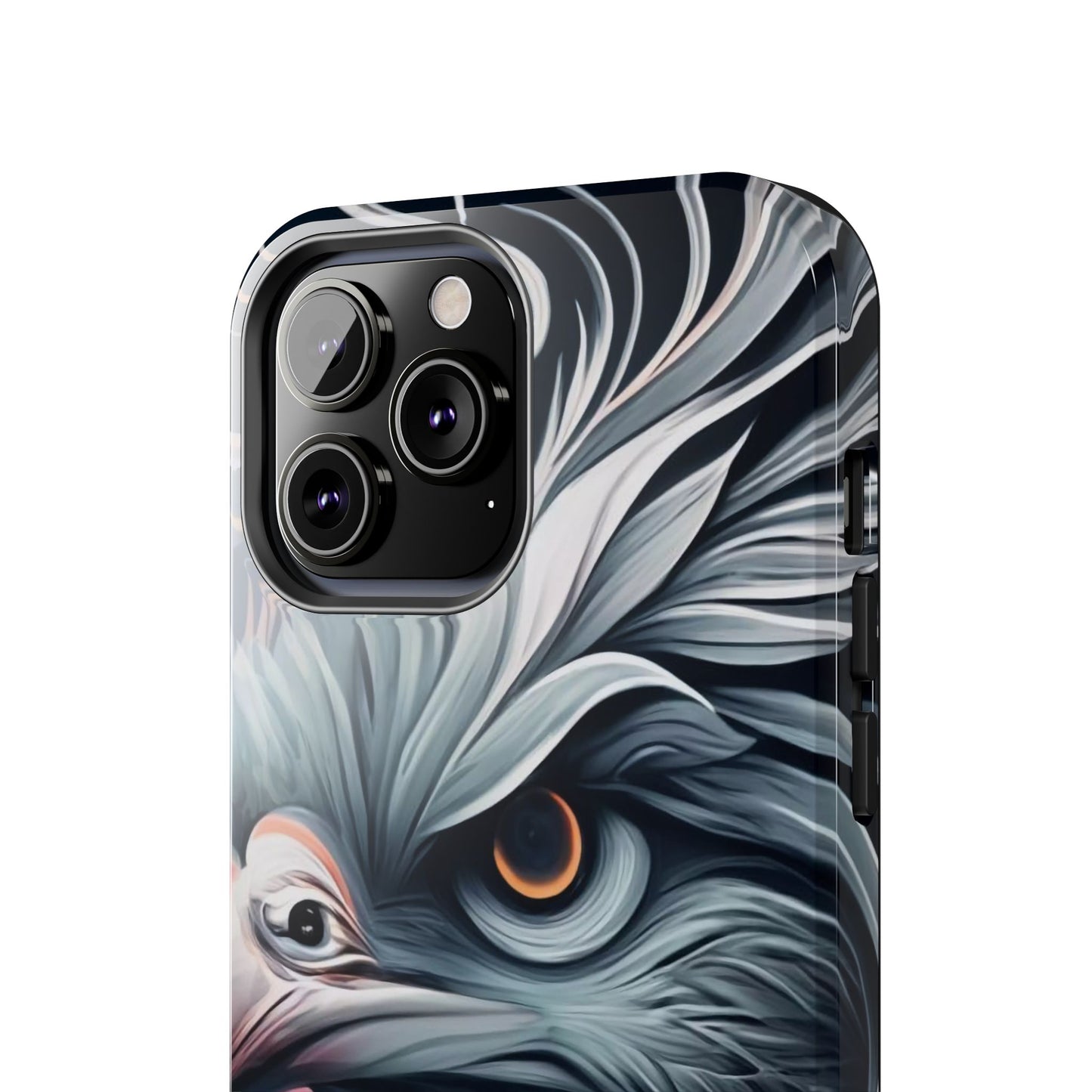 AviarySwirls Monochrome Bird Tough Phone Case