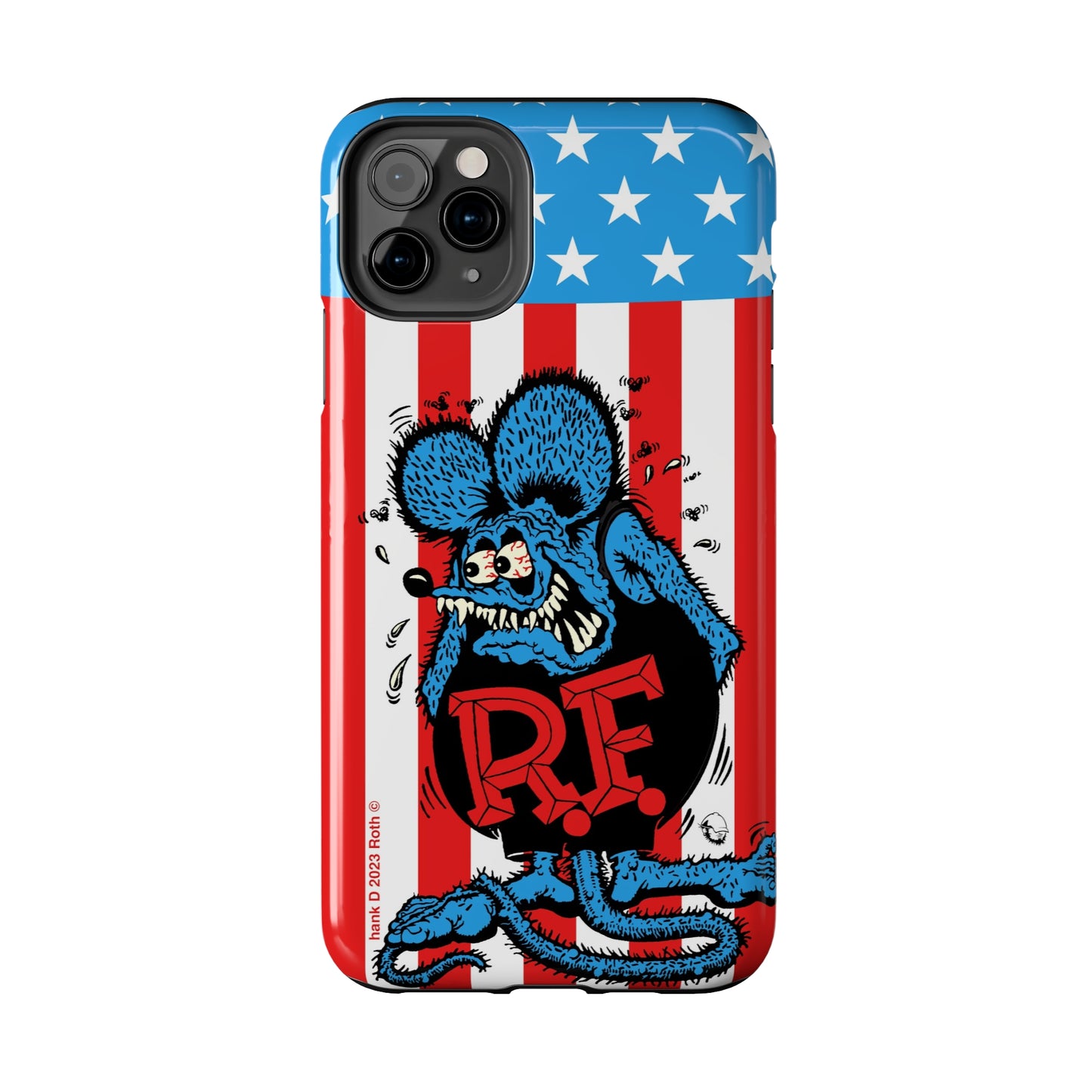 Red, White and Fink - Tough Phone Case