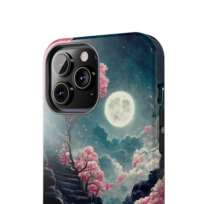 Mountain Path Cherry Blossoms Tough Phone Case