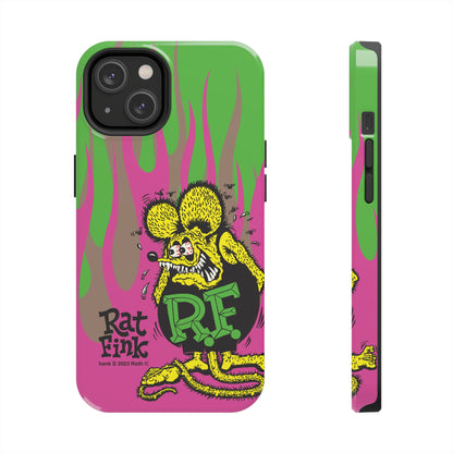 Fink Flames - Pink/Green - Tough Phone Case