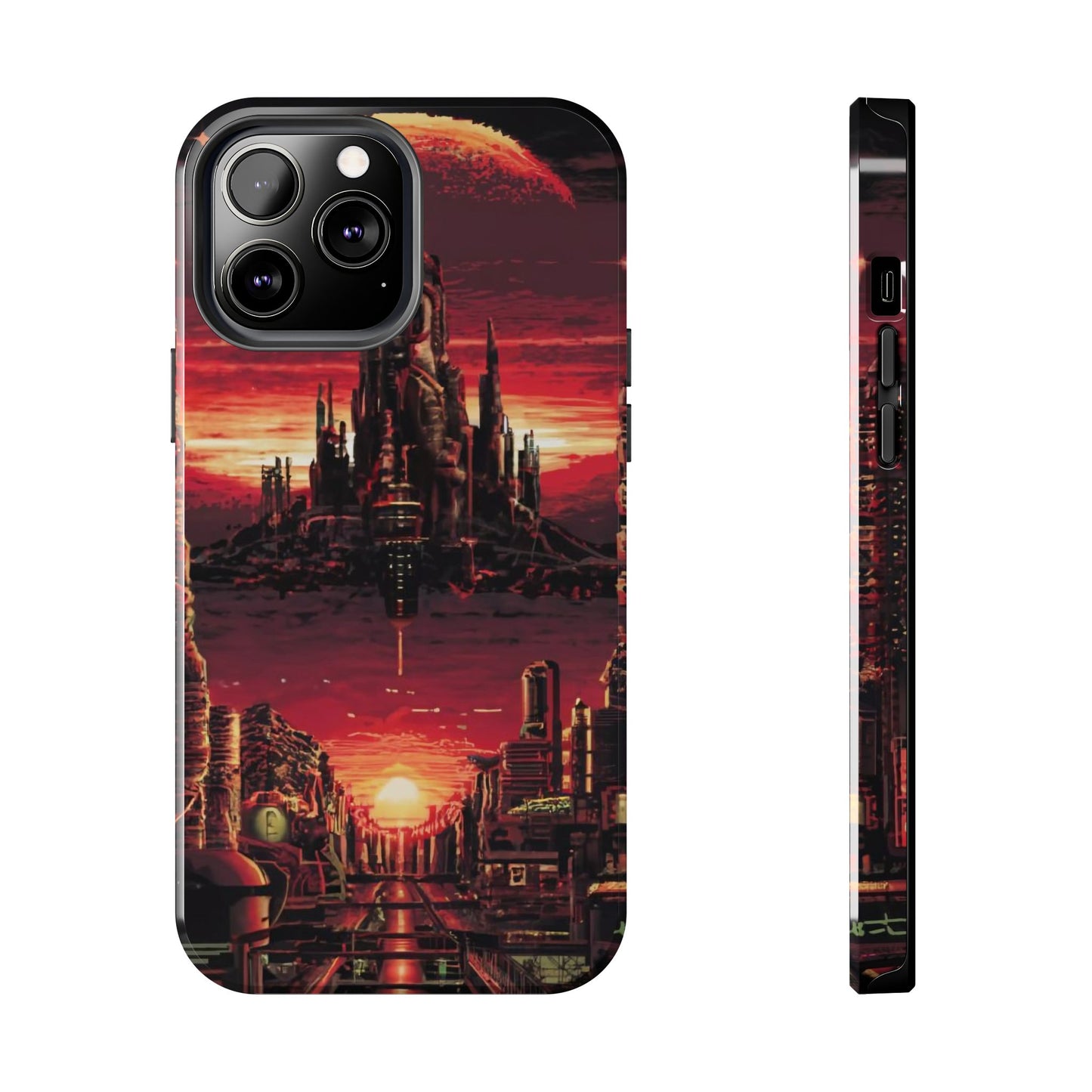 PixelVista Futuristic City Tough Phone Case