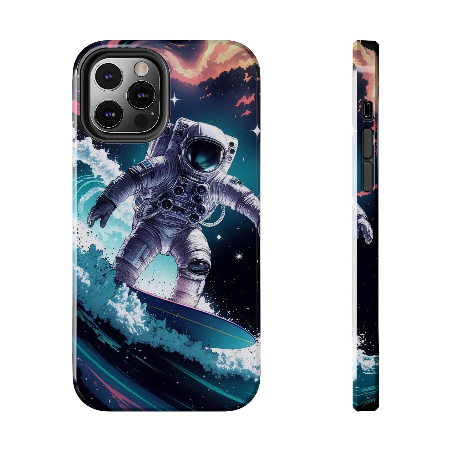 Space Surfer Astronaut Adventure Tough Phone Case