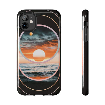 Fusion Sunset Abstract Art Tough Phone Case