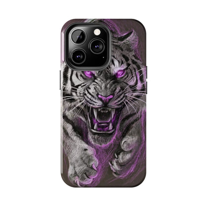 Enigmatic Hunter Tiger Sketch Tough Phone Case