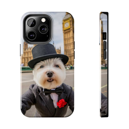 Dapper Maltese Selfie at Big Ben Tough Phone Case