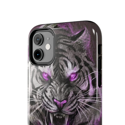 Enigmatic Hunter Tiger Sketch Tough Phone Case