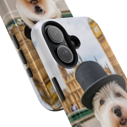 Dapper Maltese Selfie at Big Ben Tough Phone Case