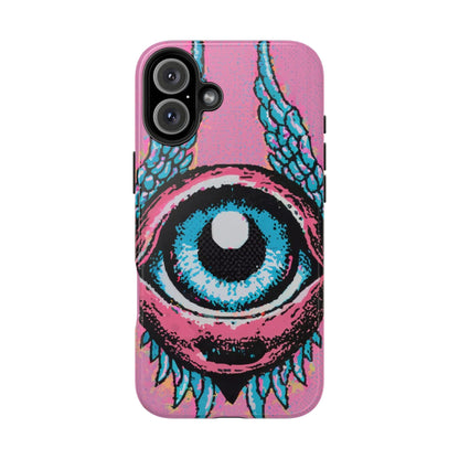 Halftone Horizon Eyeball iPhone Case