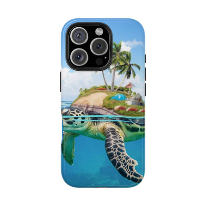 Island Turtle Ocean Adventure Tough Phone Case