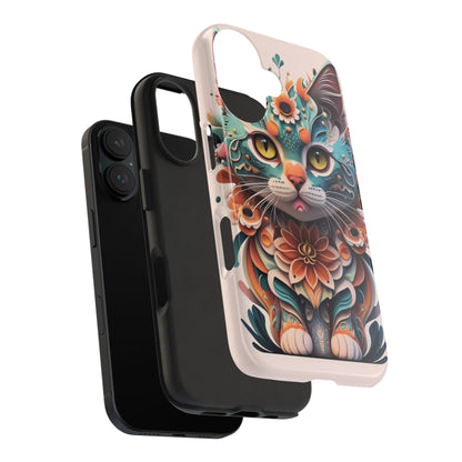 Floral Feline Armor Case