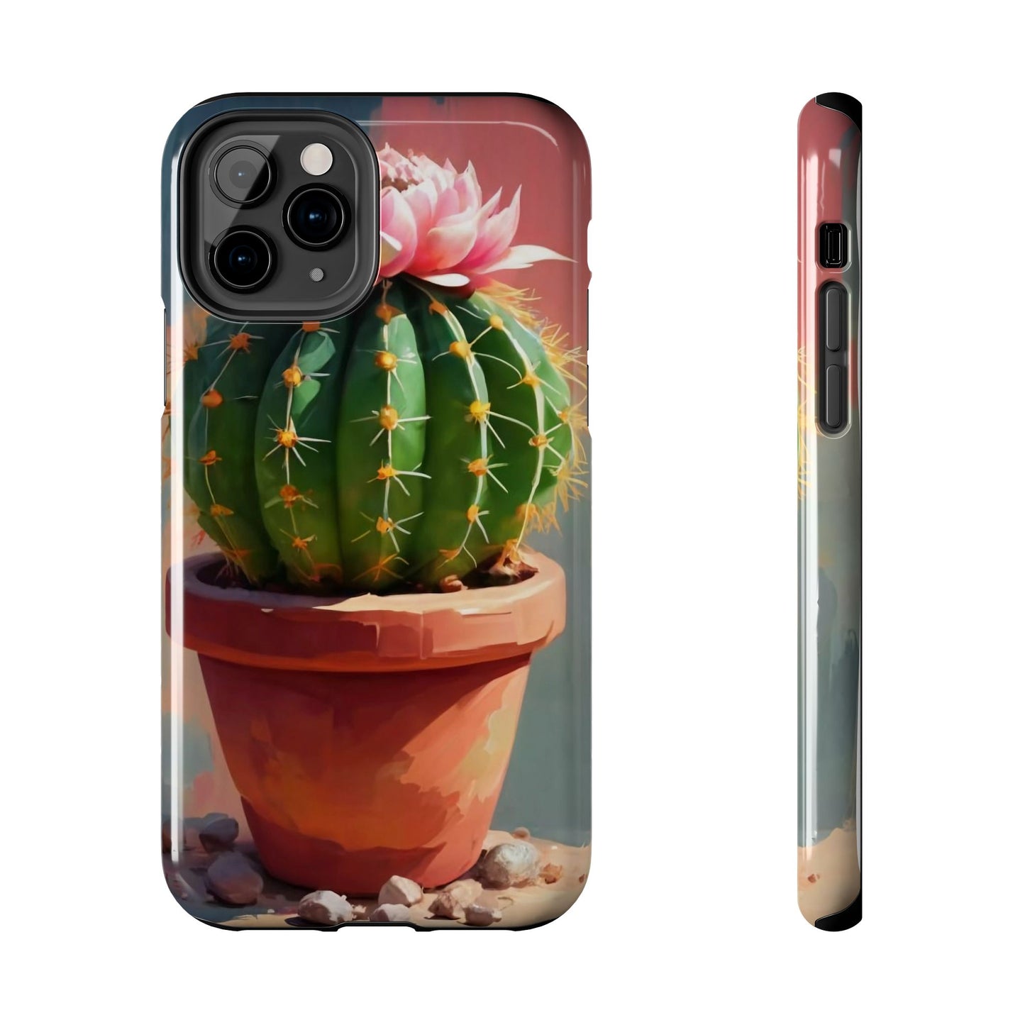 DesertBloom Terracotta Cactus Tough Phone Case