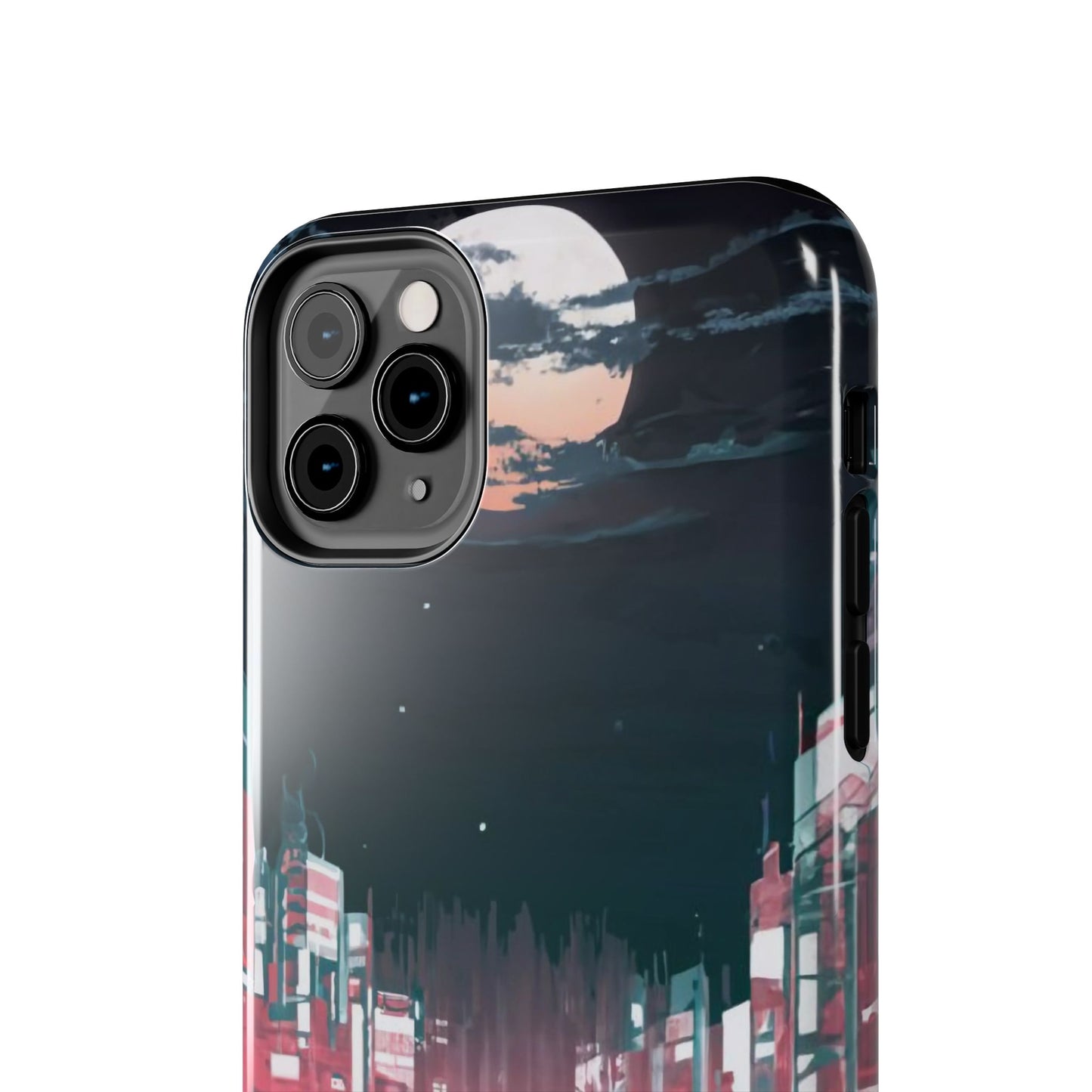 Moonlit Waterfront City Night Tough Phone Case