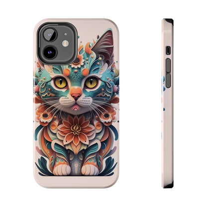 Floral Feline Armor Case