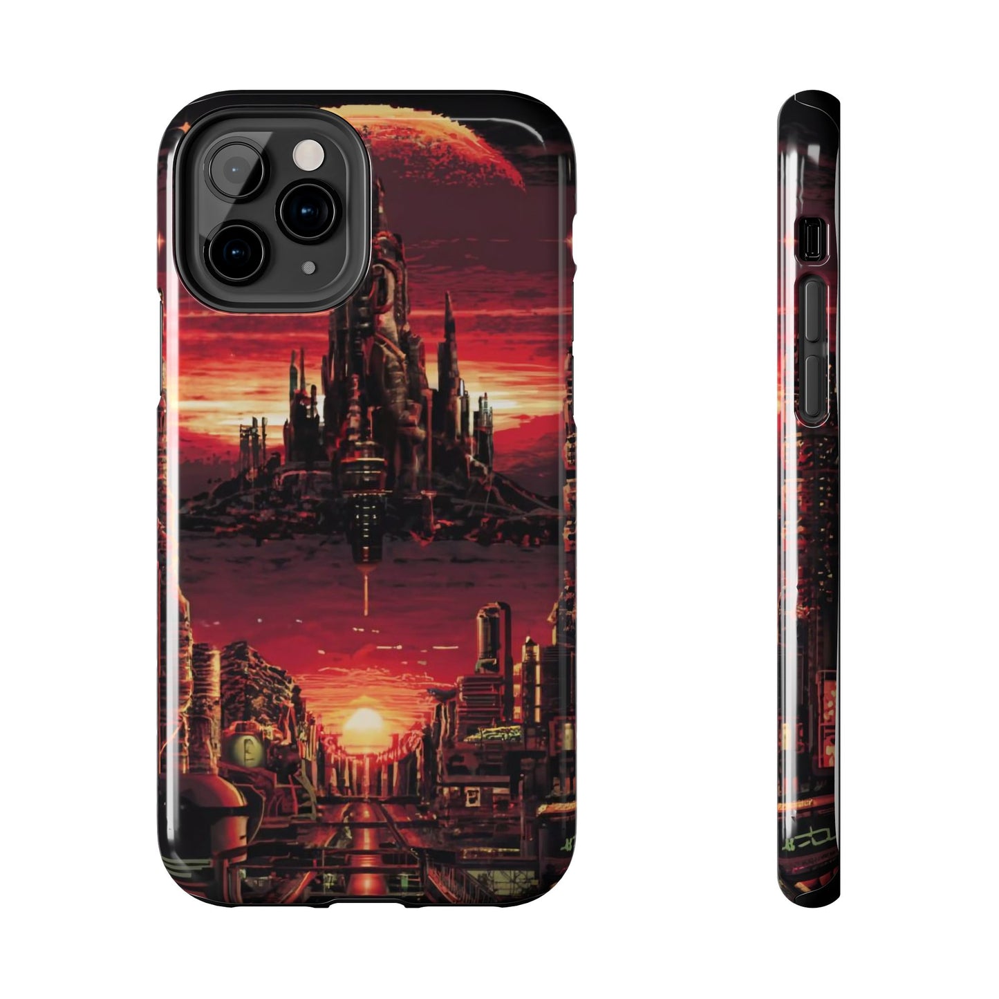 PixelVista Futuristic City Tough Phone Case