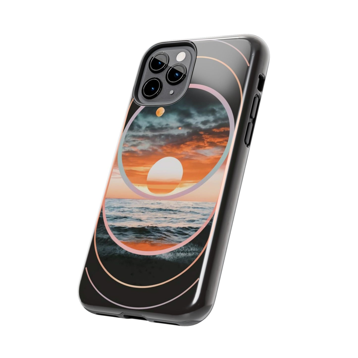 Fusion Sunset Abstract Art Tough Phone Case