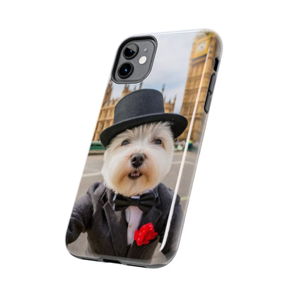 Dapper Maltese Selfie at Big Ben Tough Phone Case