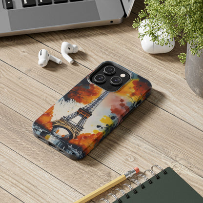 Watercolor Eiffel Twilight Defender Case