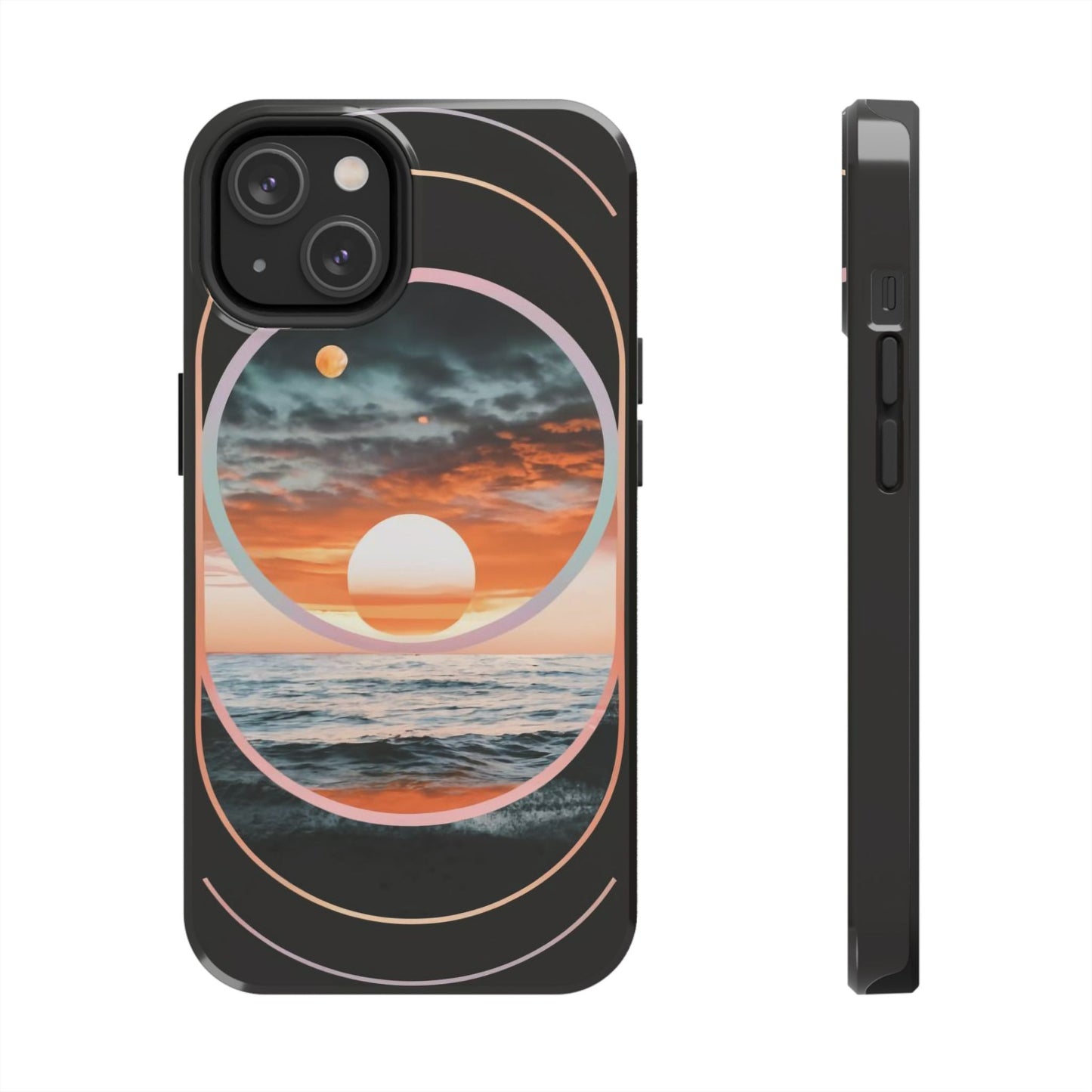 Fusion Sunset Abstract Art Tough Phone Case