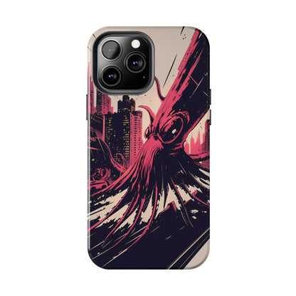 Kraken Rampage Cityscape Tough Phone Case